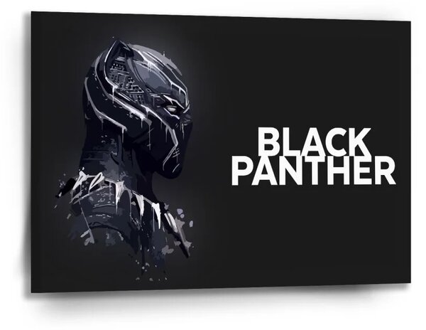 Sablio Obraz BLACK PANTHER z profilu Černý - 90x60 cm