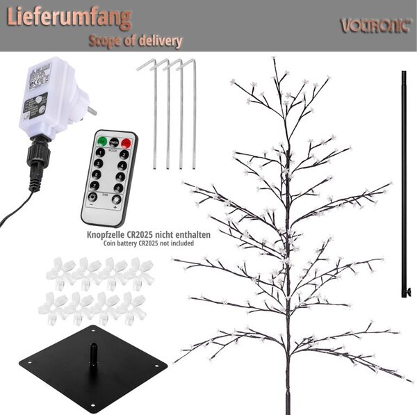 VOLTRONIC Třešňový květ 180 cm s osvětlením, 220 LED