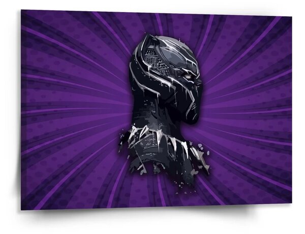Sablio Obraz BLACK PANTHER z profilu Fialový - 150x110 cm