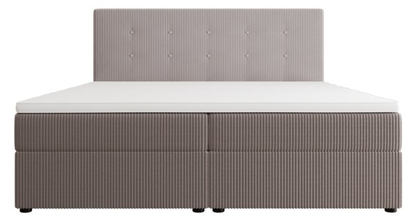 Manželská postel 180x200 s úložným prostorem STIG 6 - světle hnědá