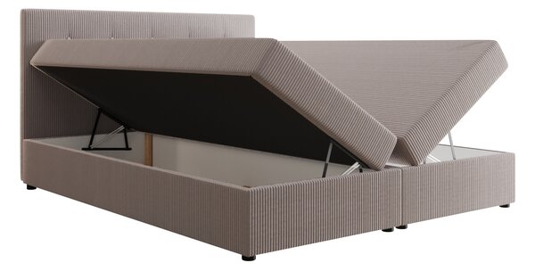 Manželská postel 180x200 s úložným prostorem STIG 6 - světle hnědá