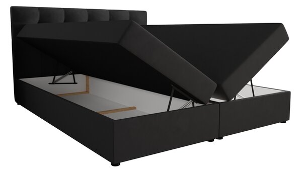 Manželská postel s úložným prostorem 140x200 STIG 5 - tmavě šedá
