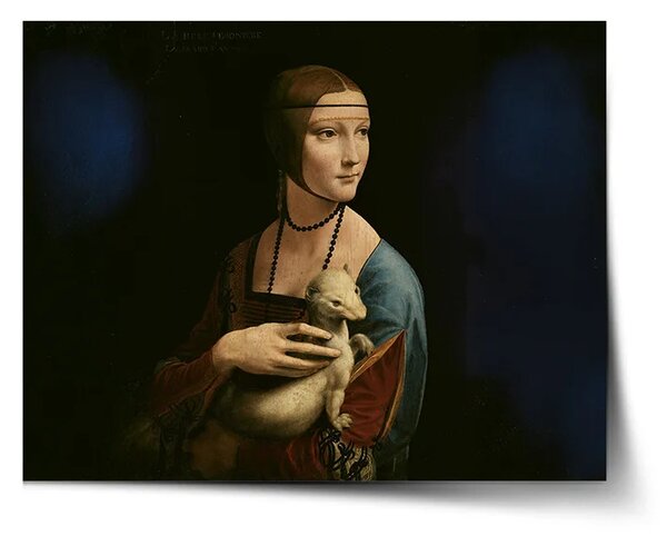 Sablio Plakát Dáma s hranostajem - Leonardo da Vinci - 60x40 cm