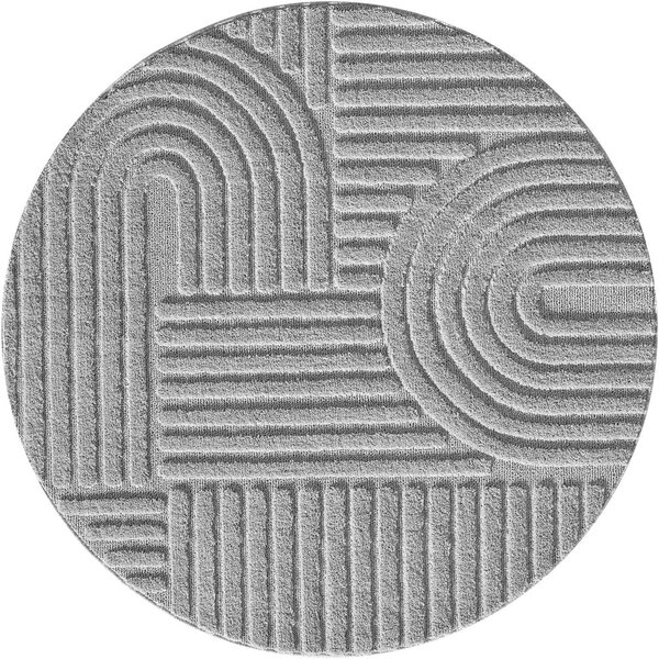Světle šedý kulatý koberec ø 120 cm Art – Ayyildiz Carpets