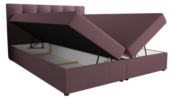 Manželská postel s úložným prostorem 140x200 STIG 5 - růžová