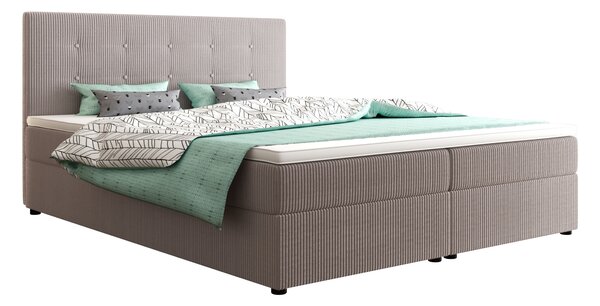 Manželská postel s úložným prostorem 140x200 STIG 5 - světle hnědá
