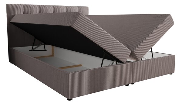 Manželská postel s úložným prostorem 140x200 STIG 5 - světle hnědá