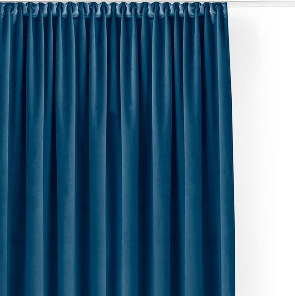 Modrý sametový dimout závěs 140x270 cm Velto – Filumi