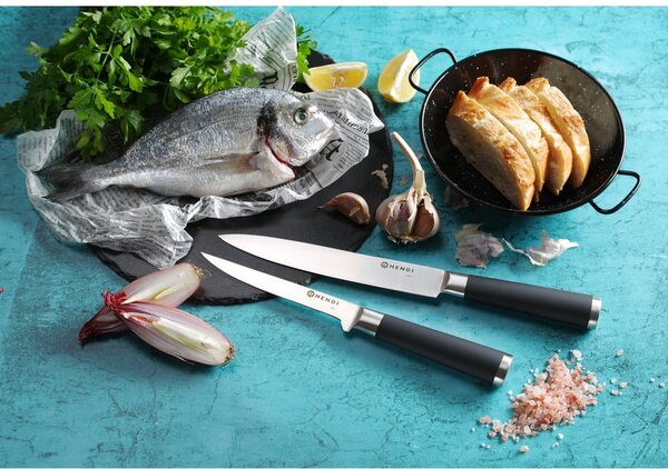 Sada nožů z nerezové oceli 9 ks – Hendi