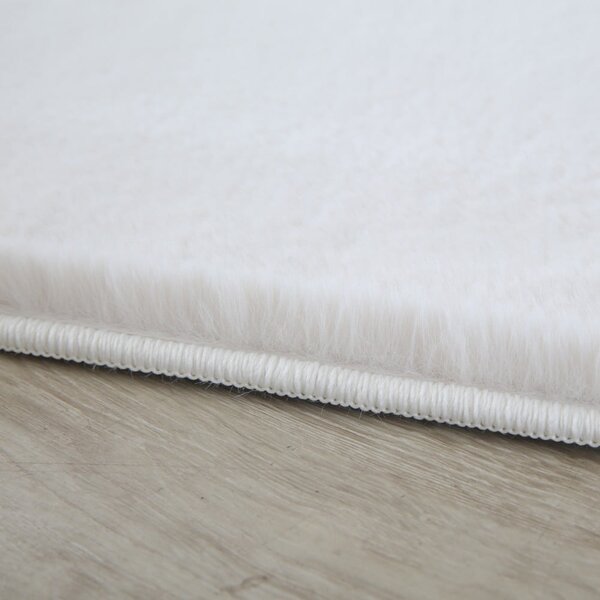 Krémový pratelný kulatý koberec ø 120 cm Pouffy – Ayyildiz Carpets