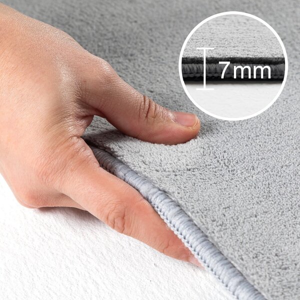 Světle šedý pratelný kulatý koberec ø 120 cm Sky – Ayyildiz Carpets