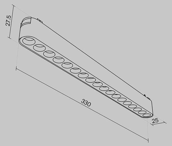 Svítidlo pro kolejnicový systém Points Magnetic track system Radity 4000K 16W 36d TR082-1-18W4K-M-W - MAYTONI