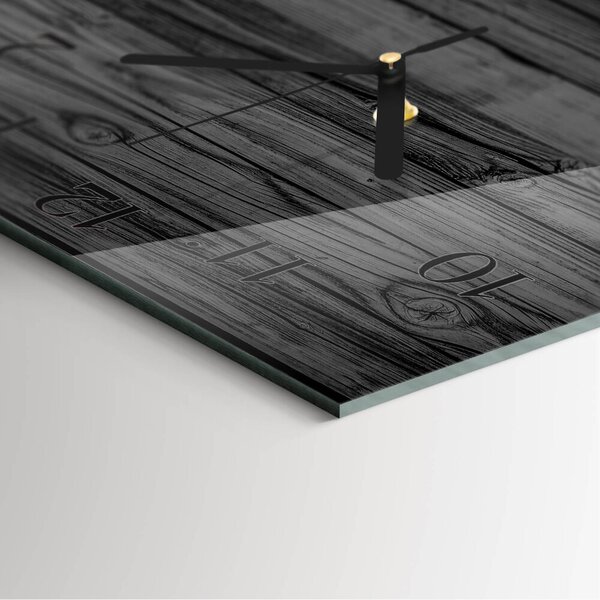 Skleněné hodiny na stěnu Dřevo zskc-30x30-00060197