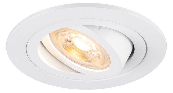 LA 1007374 NEW TRIA® 75 stropní vestavné svítidlo, kulaté, max. 10W GU10, bílá - BIG WHITE (SLV)