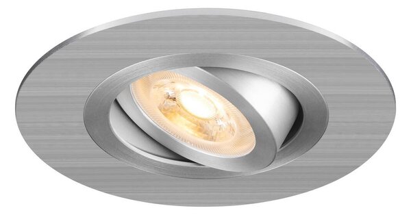 LA 1007626 NEW TRIA® 75 XL stropní vestavné svítidlo, kulaté, max. 10W, GU10, hliník - BIG WHITE (SLV)