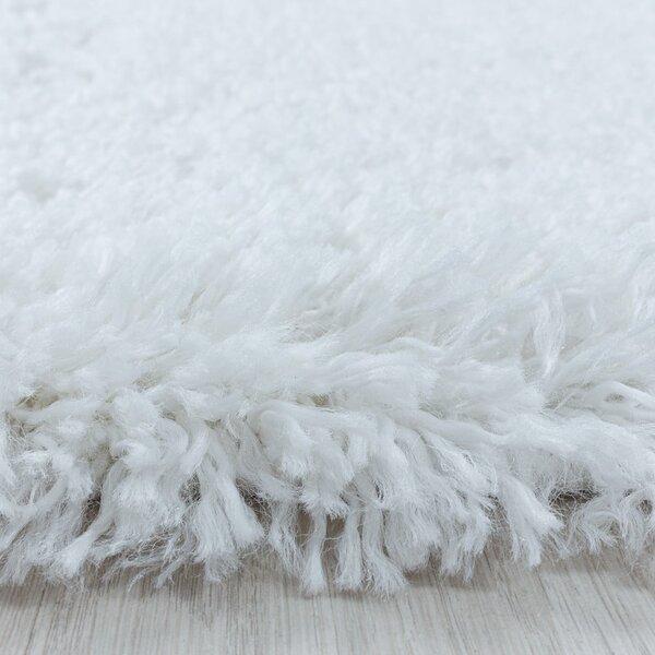 Bílý kulatý koberec ø 80 cm Fluffy – Ayyildiz Carpets