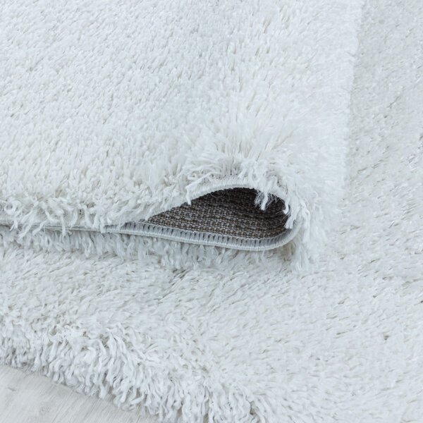 Bílý kulatý koberec ø 80 cm Fluffy – Ayyildiz Carpets