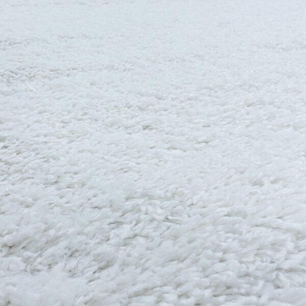Bílý kulatý koberec ø 80 cm Fluffy – Ayyildiz Carpets