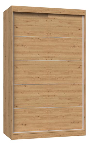 Šatní skříň s posuvnými dveřmi Igatossa 120 B (dub artisan)