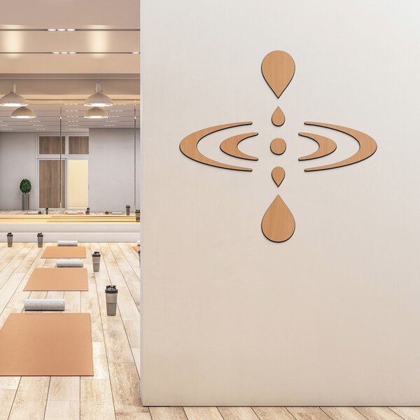 DUBLEZ | Dřevěná samolepka - Symbol Mindfulness | Obraz