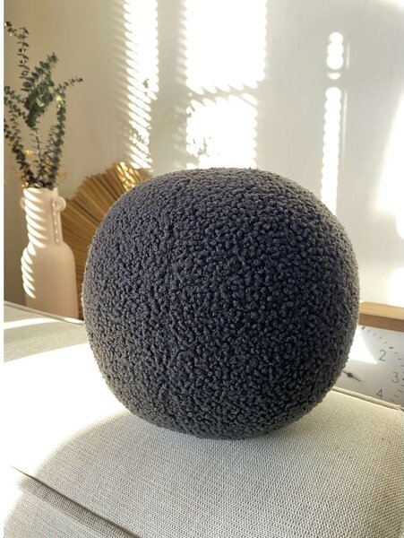 Dekorační polštář z materiálu bouclé ø 25 cm Top – Mioli Decor
