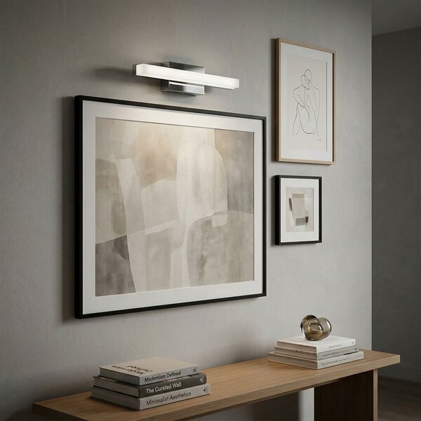 Toolight Toolight, LED nástěnné svítidlo 42cm, 6W, 4000K, 500lm, APP1845-1W, chromová, OSW-66000