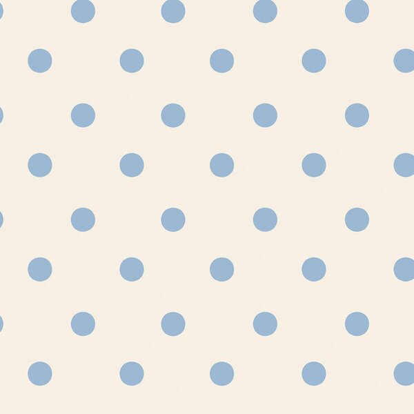 Vliesová tapeta na zeď, bílá, modrá, puntíky, 125522, Cath Kidstone