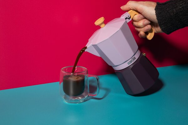 La Cafetière Venice moka konvička 6 šálků 290 ml fialová | Konvice na espresso a moka kávu LCVEN6CP2TPUR