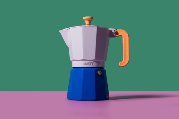 La Cafetière Venice moka konvička 6 šálků 290 ml modrá | Konvice na espresso a moka kávu LCVEN6CP2TSKY