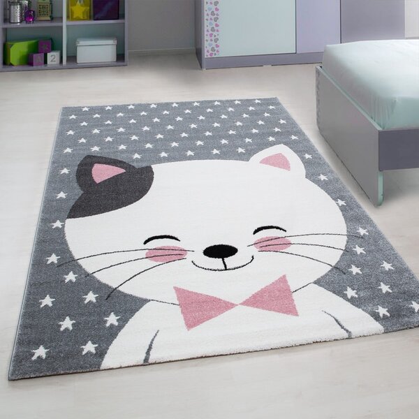 Růžovo-šedý dětský koberec 80x150 cm Kids – Ayyildiz Carpets