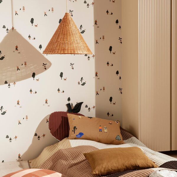 FERM LIVING Tapeta The Park, Off-White