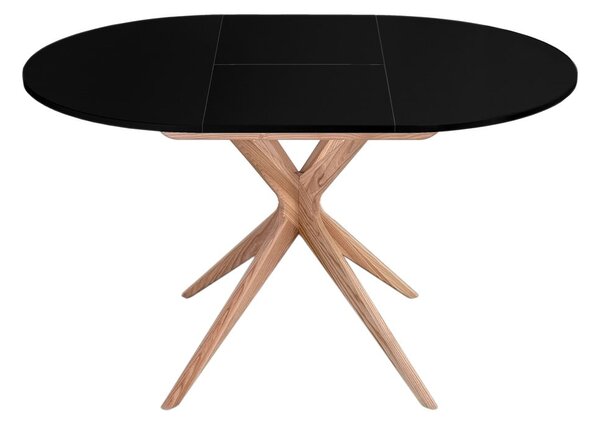 Kulatý rozkládací jídelní stůl s přídavnou deskou ø 90 cm Jubi – Ragaba