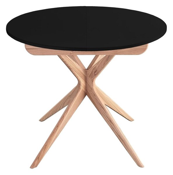 Kulatý rozkládací jídelní stůl s přídavnou deskou ø 90 cm Jubi – Ragaba
