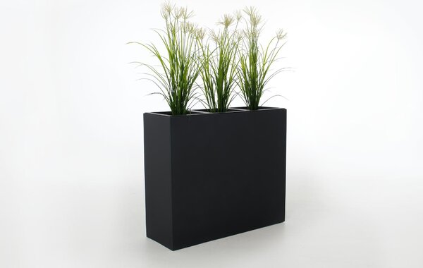 Sada květináčů ELEMENTO, sklolaminát, šířka 88 cm, antracit