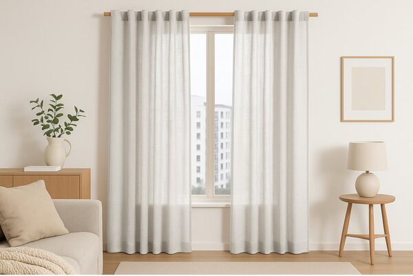 Krémový závěs 140x270 cm Valeta – Restilo