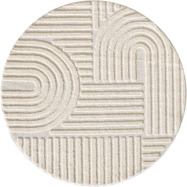 Krémový kulatý koberec ø 120 cm Art – Ayyildiz Carpets