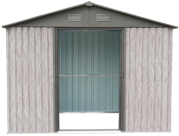 Zahradní domek BestBerg ZDB-9SD / 9 m² / 279 x 324 x 211 cm / dekor bílé dřevo/šedá