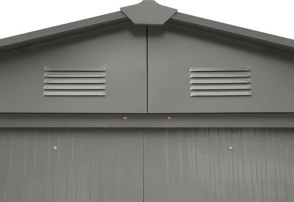 Zahradní domek BestBerg ZDB-2SD / 2,5 m² / 194 x 131 x 184 cm / dekor bílé dřevo/šedá