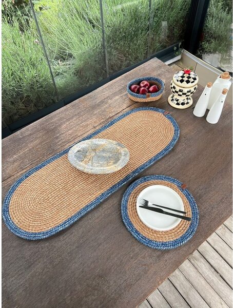 Jutový běhoun na stůl 35x100 cm Wicker – Mila Home Luxury