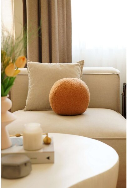 Dekorační polštář z materiálu bouclé ø 20 cm Top – Mioli Decor