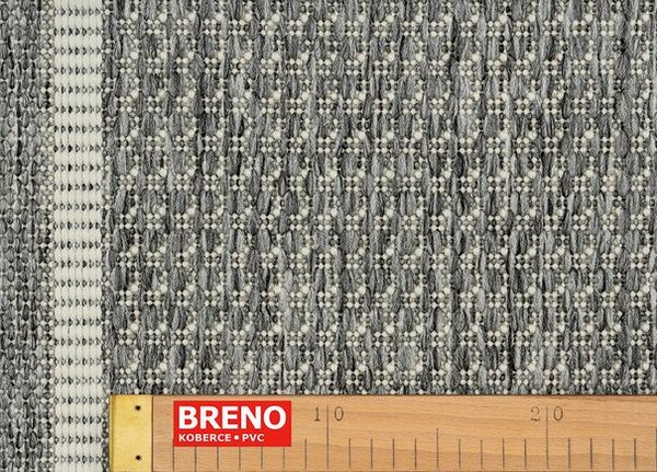 Breno Kusový koberec CASA 603 silver, 80x150 cm, Stříbrná/Šedá
