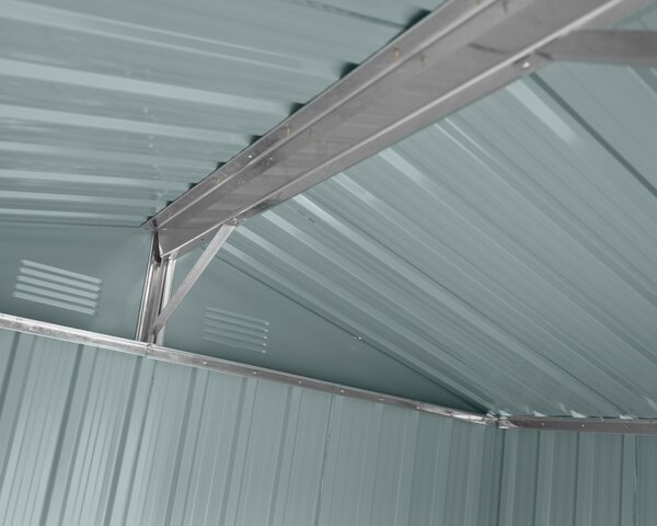 Zahradní domek BestBerg ZDB-2SD / 2,5 m² / 194 x 131 x 184 cm / dekor bílé dřevo/šedá