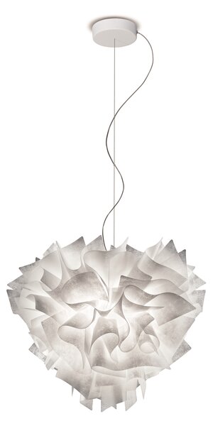 SLAMP VELSS00CTR01T00000EU Veli Couture Suspension, závěsné designové svítidlo s transparentním kabelem, 2x12W E27, prům. 42cm