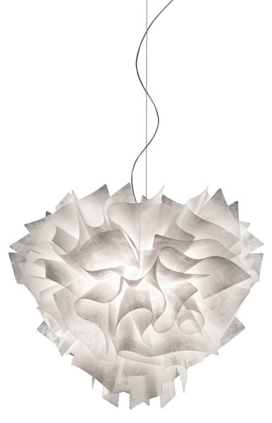 SLAMP VELSS00CTR01T00000EU Veli Couture Suspension, závěsné designové svítidlo s transparentním kabelem, 2x12W E27, prům. 42cm