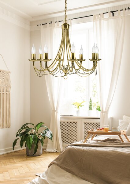 Candellux Patinový závěsný lustr Muza pro žárovku 8x E14 38-69187