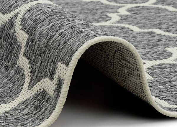 Breno Kusový koberec CASA 604 silver, 80x150 cm, Stříbrná/Šedá