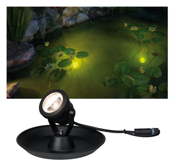 Paulmann 94209 Plug&Shine Pond Spot, podvodní reflektor 4W LED 25° 3000K, antracit, IP68