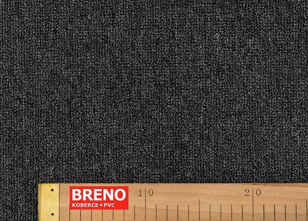 Breno Metrážový koberec RAMBO-BET 77 tmavě šedý, šíře 500 cm, Šedá