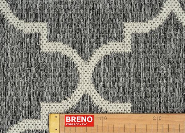Breno Kusový koberec CASA 604 silver, 80x150 cm, Stříbrná/Šedá