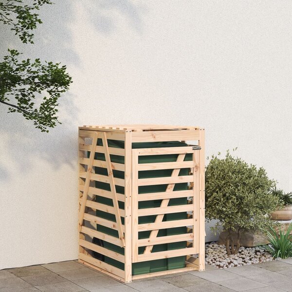 Úložný box na popelnici 84 x 90 x 128,5 cm masivní borové dřevo